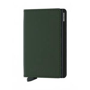 NEW SECRID men's slim wallet in matte green-black
